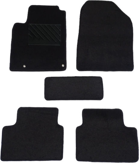 Autopataki Set of Front and Rear Mats 5pcs for Kia Ceed Black