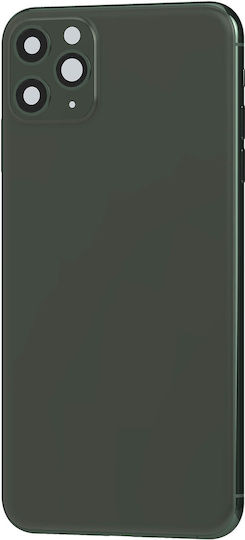Clappio Frame + Battery Cover Iphone 11 Pro Rear Window Khaki