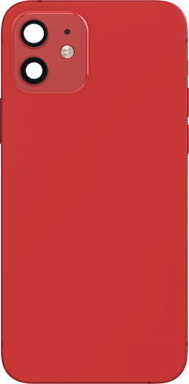 Clappio Frame + Battery Cover Iphone 12 Complete Red