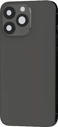 Clappio Frame + Battery Cover Iphone 13 Pro Max Rear Window Dark Grey