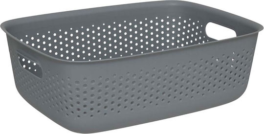5Five Coș de Depozitare Plastic Gri 10lt 1buc