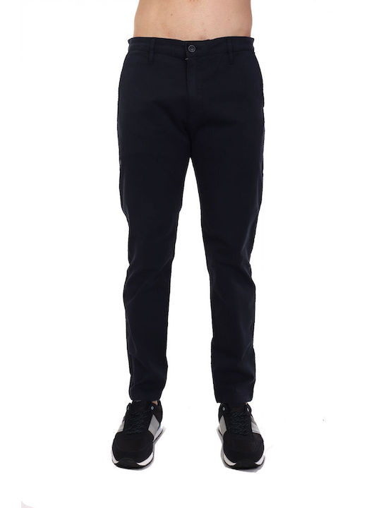 Guess Trousers Chino Elastic in Slim Fit Navy Blue