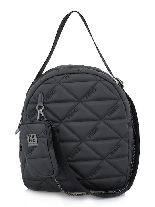 FRNC Damen Tasche Rucksack Schwarz