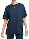 Nike Essential Femeie Sport Tricou Albastru