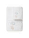 Borea Set of baby towels 2pcs Sweet Dreams White-Silver
