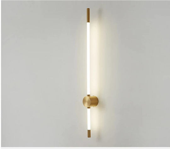 Home Lighting Модерен Осветително тяло За стена с вграден LED Златист 62x8x8см.