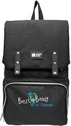 Kikka Boo Diaper-Changing Pad Backpack Caira Black with Best4Baby Logo