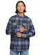 Cantwell Long-sleeved Flannel Shirt Checked Blue