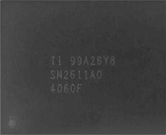 Clappio Integrierter Schaltkreis-Chip iPhone 12/iPhone 11 Lade-Tigris Schwarz
