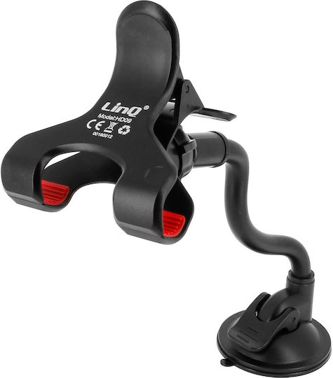Linq Car Mount Rotatable Adjustable Suction Cup 360 ° Flexible Arm Black