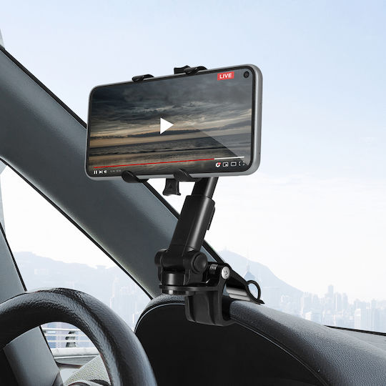 Suport Auto Linq pentru Telefon, Montare pe Ventilație, Parasolar, Bord, Negru