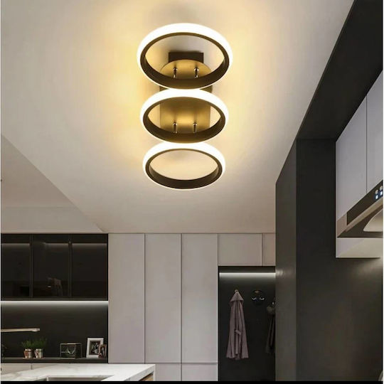 Home Lighting Plafonieră de Tavan Neagră cu LED Integrat