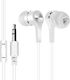 Forever 3.5mm Wired Earbud Headphones Jack White