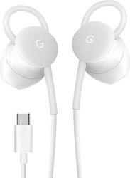 Google Ohrhörer Audio USB-C Offiziell Kabel Weiß