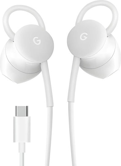 Официални слушалки Google Audio USB-C с кабел - Бели