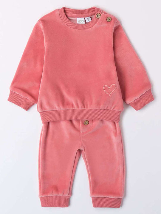 iDO Kids Sweatpants Set Rose