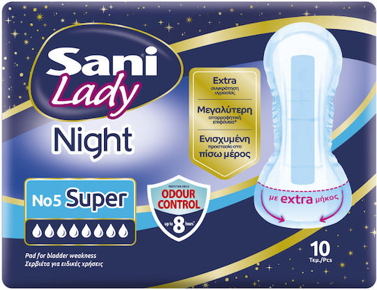 Sani Night Women's Incontinence Pad 10pcs