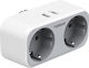 Tessan Power Strip 2 Sockets with 1 USB-A and 1 USB-C without Cable