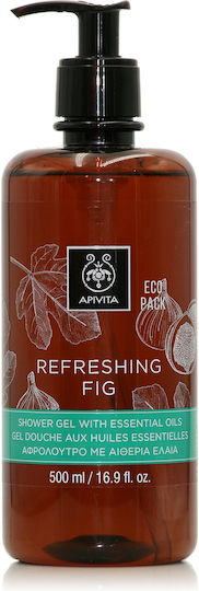 Apivita Refreshing Fig Gel de Duș cu Glicerină Hidratant 500ml