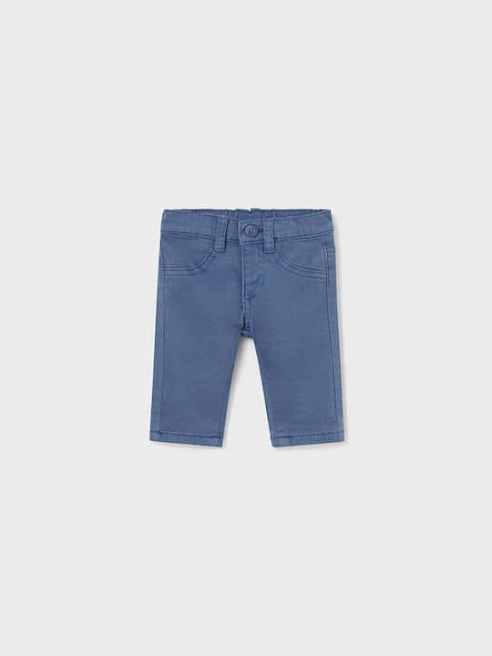 Mayoral Kids Trousers Bright Blue Μακρυ Καπαρτινε