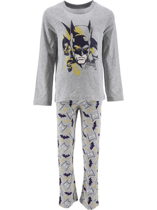 Superheroes Kinder Schlafanzug Winterlich Baumwoll Mgrey