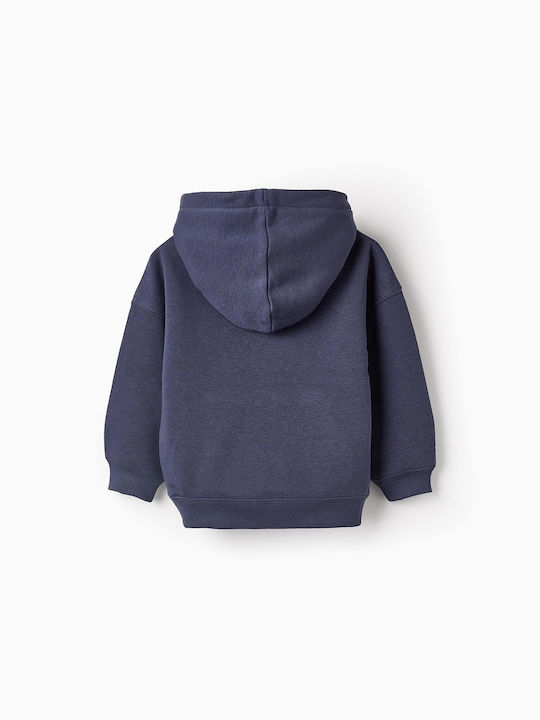 Zippy Kids Sweatshirt with Hood Navy Blue