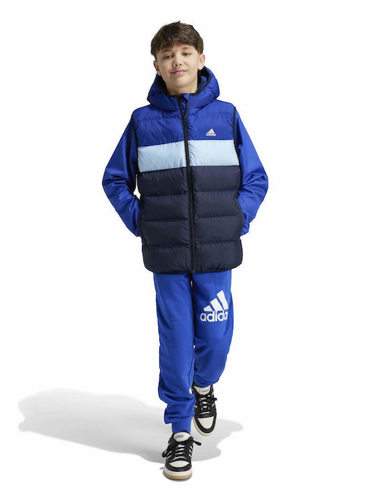 adidas Kinder Sportjacke Ärmellos mit Kapuze Bl...
