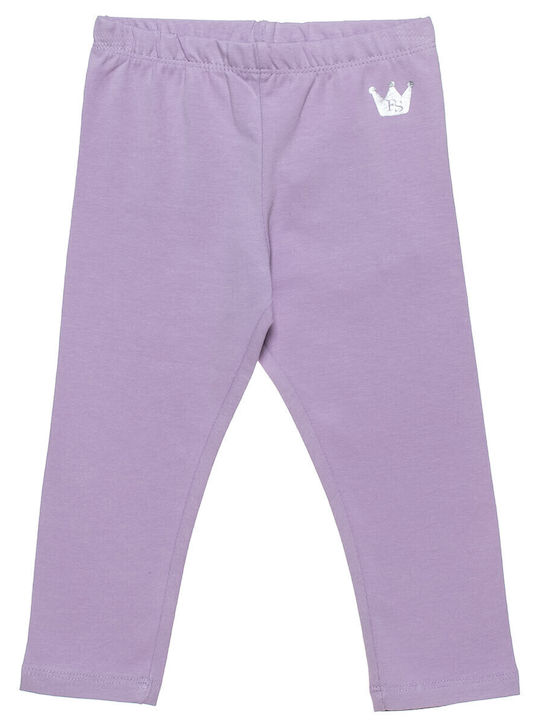 Kids Legging Long Lilac Glossy