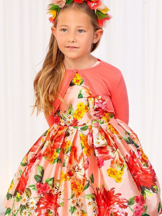 Abel & Lula Kids Bolero Knitted coral