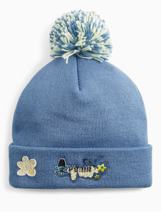 Beanie Детска Шапка Плетено Син
