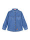 Kids Shirt Long Sleeve Denim BLUE JEAN