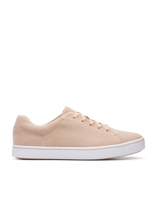 Clarks Pawley Springs Sneakers Pink Beige