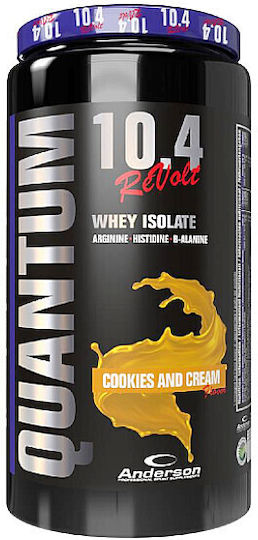 Anderson Quantum 10.4 Whey Isolate Protein Molke mit Geschmack Kekse und Sahne 800gr