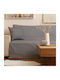 Borea Sicily Ριχτάρι Πολυθρόνας Chenille 180x180εκ. Γκρί
