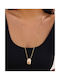 Rock Club Necklace Gold Plated