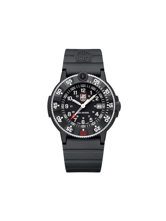 Luminox Seal Original Ρολόι Μπαταρίας με Μαύρο Καουτσούκ Λουράκι