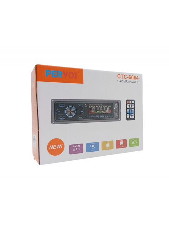 PerVoi Ηχοσύστημα Αυτοκινήτου 1DIN (Bluetooth/USB)