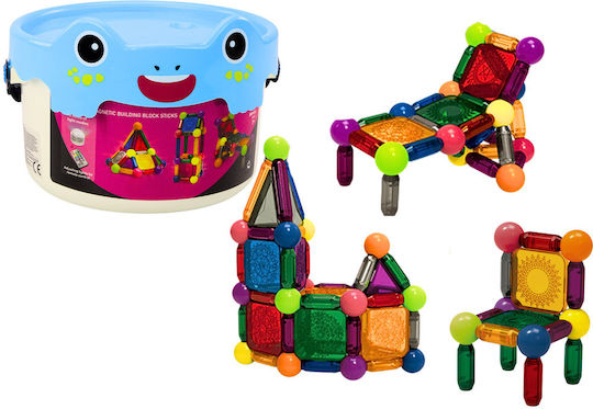 Lean Toys Μαγνητικό Παιχνίδι Κατασκευών για Παιδιά 3+ Ετών