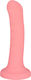 Λείο Κυρτό Dildo Σιλικόνης Βεντούζα Leon 18 Cm Smooth Curved Classic Silicone Dildo Suction Cup Ροζ