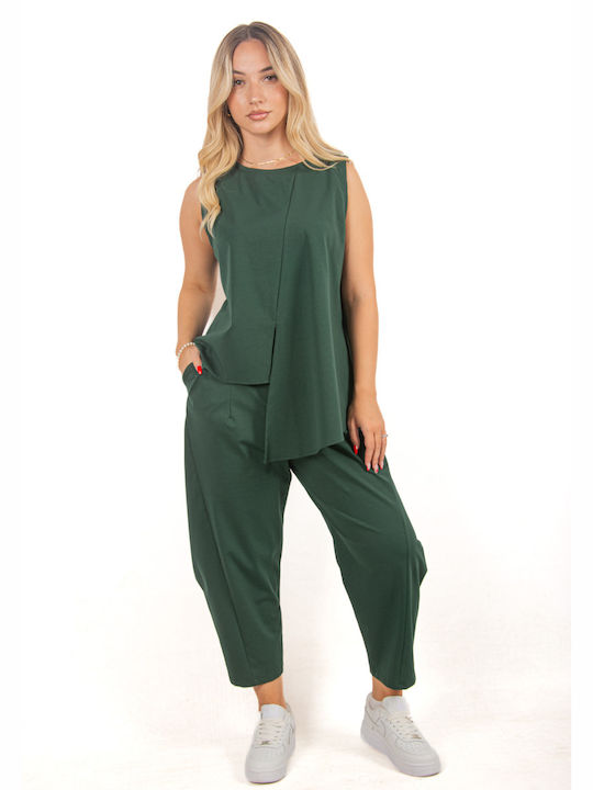 Ellen Damen Dark green Set mit Hose