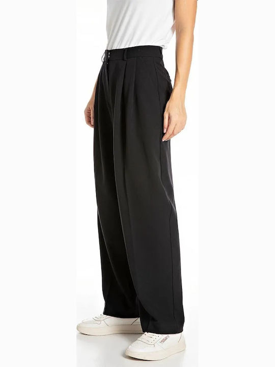 Dama Tesatura Pantaloni Black