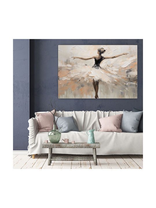 Ballerina in cream shades Painting on Canvas 65x95cm