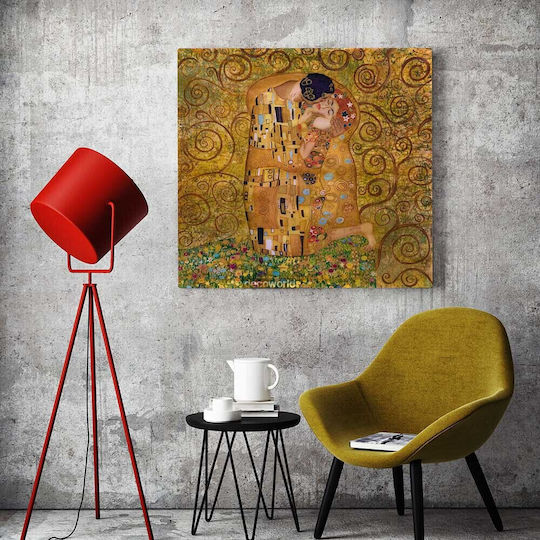 "the Kiss" Gustav Klimt Картина Платнен 80x80см