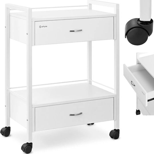 Cosmetic Hairdressing Trolley Helper 2 Drawers 2 Shelves 62.5 X 40 X 85.5 Cm