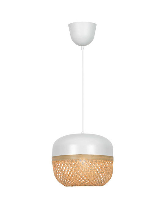 Viokef Pendant Light White 25x130cm