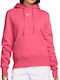 Long Women's Sweatshirt Hooded Aster Pink / Sail