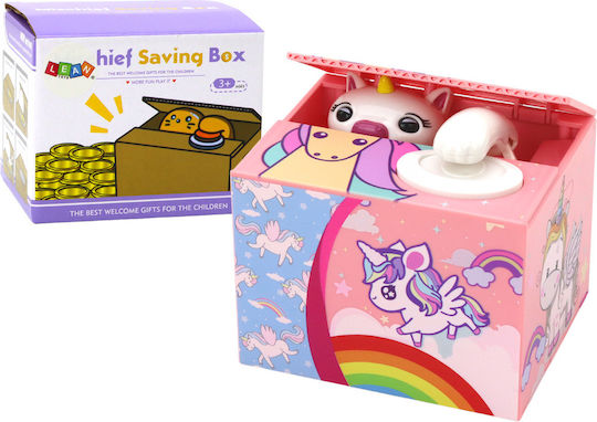 Piggy Bank Unicorn Kinder Spardose Rosa 13x10x10cm