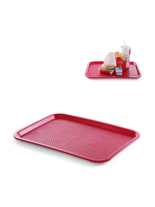 Fast Food Polypropylene Tray 30.5x41.5cm Red