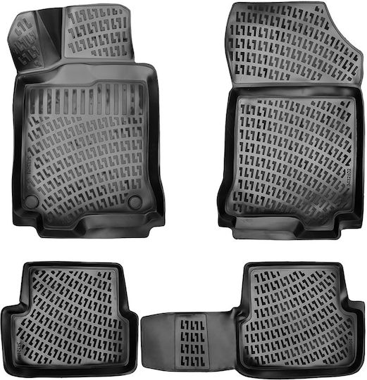 Umbrella Set Covorașe Față și Spate 4buc din Furtun pentru Renault Laguna 2007-2015 Negre