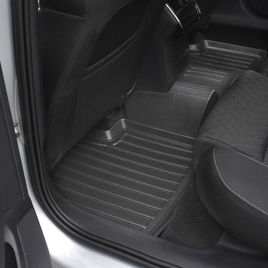 Umbrella Set Covorașe Față și Spate 4buc din Furtun pentru Ford Tranzit 2014+ Negre